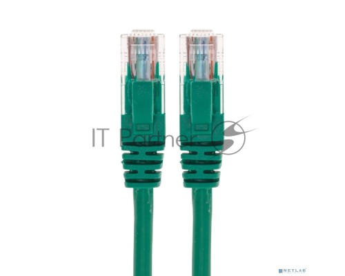 Патч-корд U/UTP, CAT 5e, RJ45-RJ45, 26AWG, ZH нг(А)-HF, зеленый, 1м  REXANT