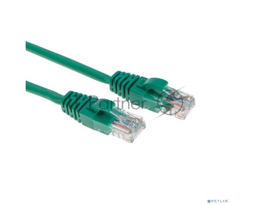 Патч-корд U/UTP, CAT 5e, RJ45-RJ45, 26AWG, ZH нг(А)-HF, зеленый, 1м  REXANT