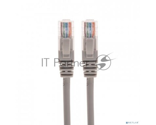 Патч-корд U/UTP REXANT категория 6, RJ45-RJ45, неэкранированный, 26AWG, LSZH, серый, 1.5 м