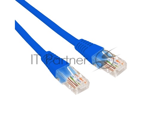 Патч-корд U/UTP REXANT категория 6, RJ45-RJ45, неэкранированный, 26AWG, LSZH, синий, 0.5 м