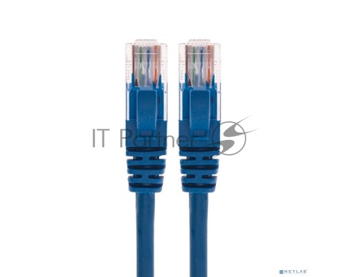 Патч-корд U/UTP REXANT категория 6, RJ45-RJ45, неэкранированный, 26AWG, LSZH, синий, 0.5 м