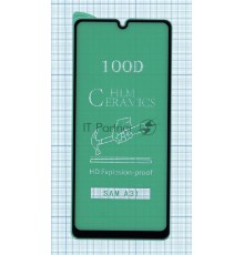 Керамическая пленка (стекло) для Samsung A31 черная