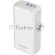 Мобильный аккумулятор CANYON PB - 301, Power bank 30000mAh Li-poly battery, Input Micro: DC5V/2A, 9V/2A Input Type c PD ： DC5V/3A, 9V/2A， Output Type C  PD:5V/3A,9V/2.2A,12V/1.5AOutput USB A1+USBA 2 : 5V3A,5V/4.5A,4.5V/5A,9V2A,12V1.5A,22.5W quick chargin