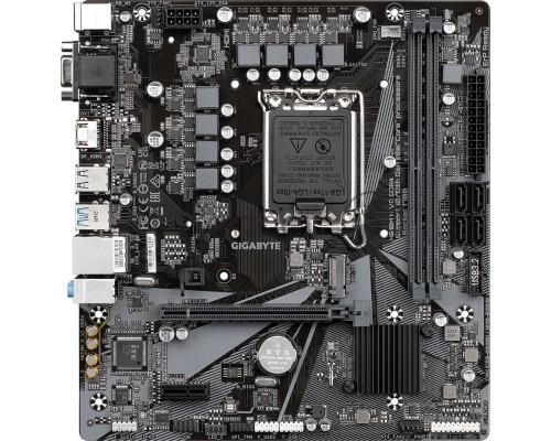 Материнская плата GIGABYTE H610M H V2 DDR4, LGA 1700, Intel H610, 2xDDR4, 4xSATA, 1xM.2, 1xPCI-E 4.0 x16, 1xPCI-E 4.0 x1, 1xHDMI, 1xVGA, 1x 1Gb LAN, 2xUSB 3.2 Gen 1, 4xUSB 2.0, 3x3.5 мм, 7.1, Micro-ATX