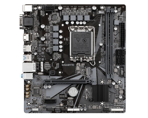 Материнская плата GIGABYTE H610M H V2 DDR4, LGA 1700, Intel H610, 2xDDR4, 4xSATA, 1xM.2, 1xPCI-E 4.0 x16, 1xPCI-E 4.0 x1, 1xHDMI, 1xVGA, 1x 1Gb LAN, 2xUSB 3.2 Gen 1, 4xUSB 2.0, 3x3.5 мм, 7.1, Micro-ATX