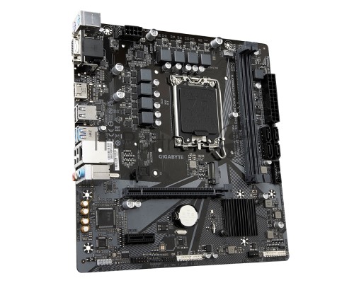Материнская плата GIGABYTE H610M H V2 DDR4, LGA 1700, Intel H610, 2xDDR4, 4xSATA, 1xM.2, 1xPCI-E 4.0 x16, 1xPCI-E 4.0 x1, 1xHDMI, 1xVGA, 1x 1Gb LAN, 2xUSB 3.2 Gen 1, 4xUSB 2.0, 3x3.5 мм, 7.1, Micro-ATX
