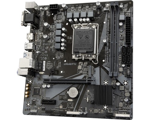 Материнская плата GIGABYTE H610M H V2 DDR4, LGA 1700, Intel H610, 2xDDR4, 4xSATA, 1xM.2, 1xPCI-E 4.0 x16, 1xPCI-E 4.0 x1, 1xHDMI, 1xVGA, 1x 1Gb LAN, 2xUSB 3.2 Gen 1, 4xUSB 2.0, 3x3.5 мм, 7.1, Micro-ATX