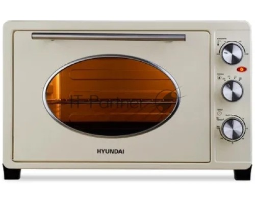 Мини-печь Hyundai MIO-HY084 33л. 1500Вт бежевый/хром
