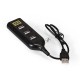 Хаб USB (концентратор) ExeGate EX293976RUS DUB-42 (кабель-адаптер USB2.0 --> 4xUSB2.0, Plug&Play, черный)