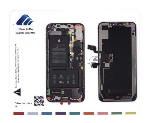 Профессиональный магнитный коврик для разборки iPhone XS MAX