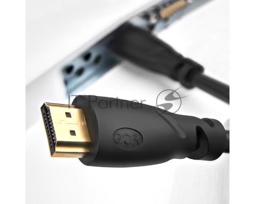 Кабель GCR 12.5m HDMI 1.4, 30/30 AWG, позолоченные контакты, FullHD, Ethernet 10.2 Гбит/с, 3D, 4K, экран, GCR-54571