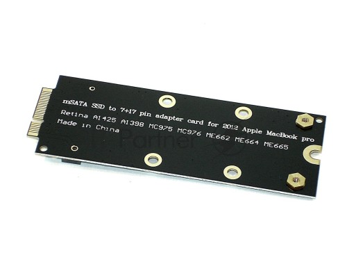 Переходник на SSD mSATA для MacBook Pro 2012-2013гг. A1425; A1398