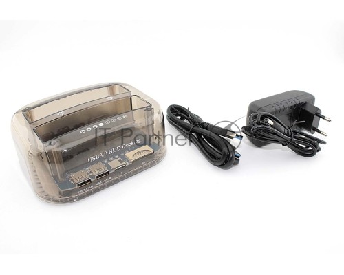 Адаптер-переходник (стакан) Yucun для HDD SATA USB 3.0 + кардридер