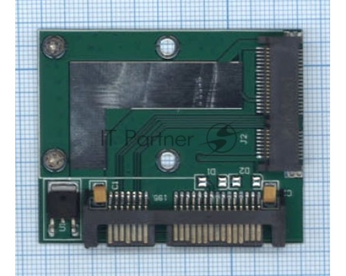 Переходник SSD mSATA на SATA компактный half size
