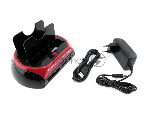 Адаптер-переходник (стакан) для HDD SATA/IDE USB 3.0 + кардридер