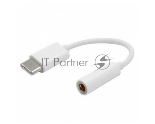 Переходник Xiaomi Type-C на mini-Jack 3.5 мм белый