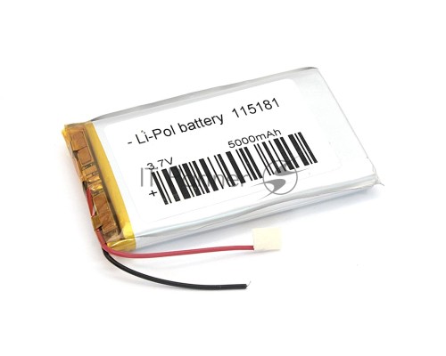 Аккумулятор Li-Pol (батарея) 11*51*81мм 2pin 3.7V/5000mAh