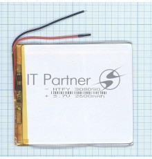 Аккумулятор Li-Pol (батарея) 3*80*90мм 2pin 3.7V/2600mAh