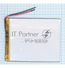 Аккумулятор Li-Pol (батарея) 3*85*100мм 2pin 3.7V/3500mAh