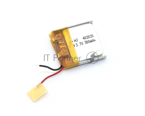 Аккумулятор Li-Pol (батарея) 4*20*20мм 2pin 3.7V/300mAh
