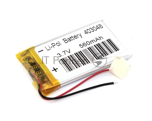 Аккумулятор Li-Pol (батарея) 4*30*48мм 2pin 3.7V/560mAh