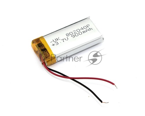 Аккумулятор Li-Pol (батарея) 8*20*40мм 2pin 3.7V/900mAh