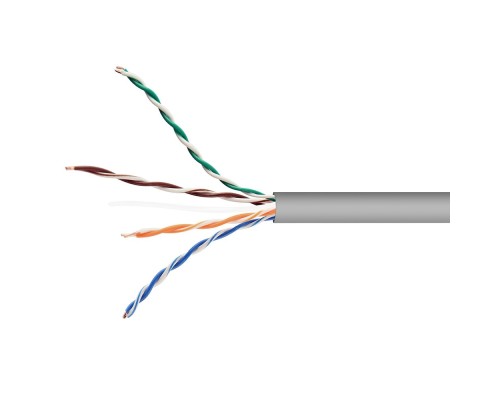[Кабель] Cablexpert [UPC-5051E-4-CU] Кабель Cablexpert (RU) UTP indoor 4x2x0.51, медный, кат.5e, однож., 305м, box, серый