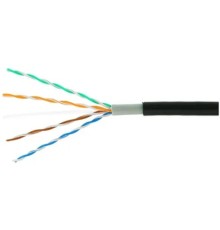 Cablexpert [UPC-5051E-4-CU-OUT] Кабель Cablexpert (RU) UTP outdoor 4x2x0.51, медный, кат.5e, однож., 305м, box, черный