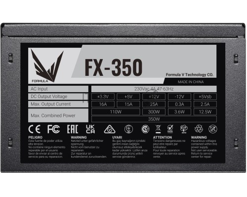 Блок питания Formula ATX 350W FX-350 (24+4+4pin) 120mm fan 3xSATA RTL