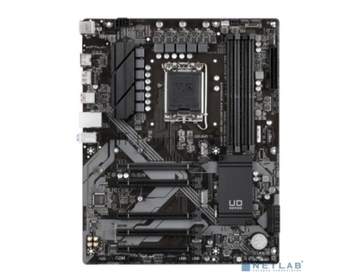 Материнская плата Gigabyte B760 DS3H DDR4, LGA 1700, Intel B760, 4xDDR4, 4xSATA, 2xM.2, 1xPCI-E 4.0 x16, 4xPCI-E 3.0 x1, 1xHDMI, 1xDP, 1x 1Gb LAN, 1xUSB 3.2 Gen 2, 1xUSB 3.2 Gen 2x2, 4xUSB 2.0, 3x3.5 мм, 7.1, ATX