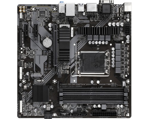 Материнская плата Gigabyte B760 DS3H DDR4, LGA 1700, Intel B760, 4xDDR4, 4xSATA, 2xM.2, 1xPCI-E 4.0 x16, 4xPCI-E 3.0 x1, 1xHDMI, 1xDP, 1x 1Gb LAN, 1xUSB 3.2 Gen 2, 1xUSB 3.2 Gen 2x2, 4xUSB 2.0, 3x3.5 мм, 7.1, ATX