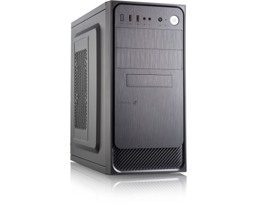 Компьютерный корпус с блоком питания 450Вт. Сase Forza mATX, 450W, 2xUSB3.0, Black, w/o FAN, 12 cm fan PSU, power cord