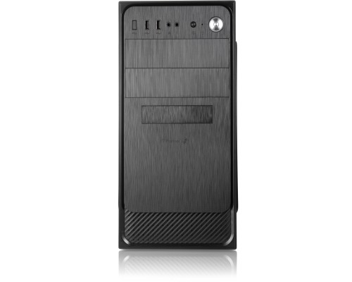 Компьютерный корпус с блоком питания 450Вт. Сase Forza mATX, 450W, 2xUSB3.0, Black, w/o FAN, 12 cm fan PSU, power cord