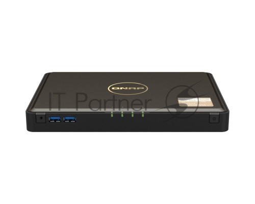 Сетевой RAID накопитель SMB QNAP TBS-464-8G NAS  4-bay M.2 NVMe, Intel Celeron N5105 4-core/4-thread 2.0-2.9 GHz, 8 GB DDR4, 2 x 2.5 GbE, 2xUSB 3.2 Gen 1 port, 3xUSB 2.0 port, 2xHDMI Output