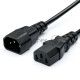 Кабель питания GoPower C14 (m)-C13 (f) 1.8м ПВХ удлинитель черный (1/10/100)