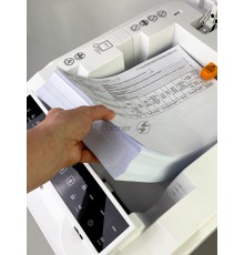 Уничтожитель документов ГЕЛЕОС АП55-5, DIN P-5 (5 ур-нь секр.), фрагмент 1,9х12мм, АВТОПОДАЧА 400 лист  (70г/м2), пл.карты/скрепки/скобы, 55 литров