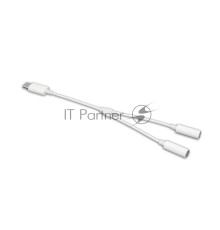 Аудио Адаптер CM28 Type-C - 2 3,5mm Female (мама)