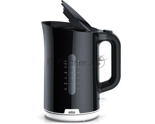 Чайник электрический Braun WK1100BK 1.7л. 2200Вт черный (корпус: пластик)