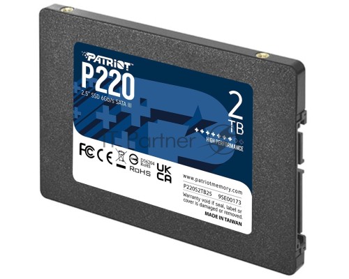 Накопитель SSD Patriot P220 2TB, SATA 2.5 Накопитель SSD Patriot P220 2TB, SATA 2.5