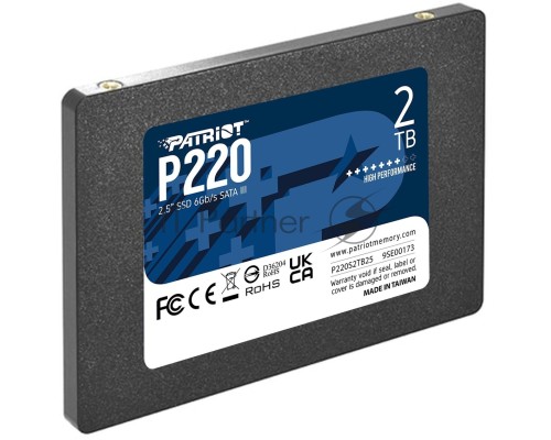 Накопитель SSD Patriot P220 2TB, SATA 2.5 Накопитель SSD Patriot P220 2TB, SATA 2.5