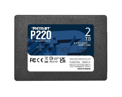Накопитель SSD Patriot P220 2TB, SATA 2.5 Накопитель SSD Patriot P220 2TB, SATA 2.5