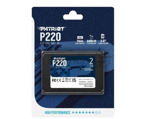 Накопитель SSD Patriot P220 2TB, SATA 2.5 Накопитель SSD Patriot P220 2TB, SATA 2.5