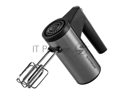 Миксер ручной Endever Sigma-06, черный/стальной, мощность 500 Вт, 2 насадки, 5 скоростей, 12 шт/уп.