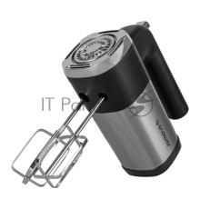 Миксер ручной Endever Sigma-08, черный/стальной, мощность 500 Вт, 2 насадки, 5 скоростей, 12 шт/уп.