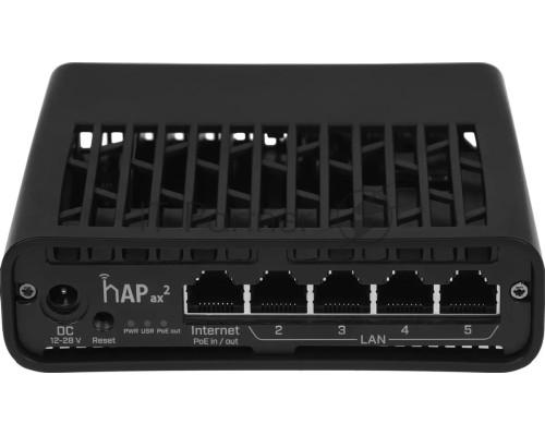 Маршрутизатор mikroTik hAP ax2 C52iG-5HaxD2HaxD-TC WIFI6, 2.4+5Ghz, 5RJ45 1Gbit, 1 POE