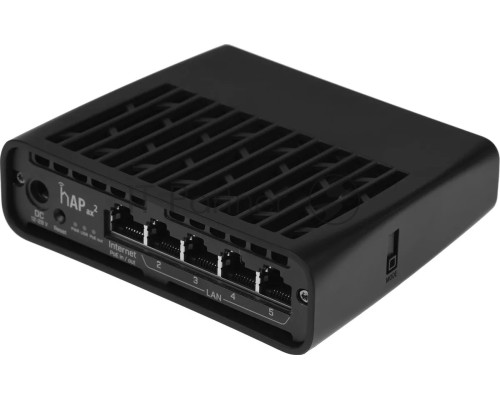 Маршрутизатор mikroTik hAP ax2 C52iG-5HaxD2HaxD-TC WIFI6, 2.4+5Ghz, 5RJ45 1Gbit, 1 POE
