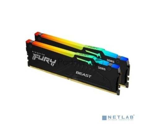 Оперативная память Kingston 64GB DDR5 5200 (2x32Gb) DIMM RGB CL36 KF552C36BBEAK2-64