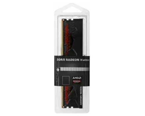 Оперативная память AMD Radeon™ DDR5 32GB 5200 DIMM Entertainment Series Black Gaming Memory R5S532G5200U2S Non-ECC, CL40, 1.1V, Heat Shield, RTL (R5S532G5200U2S)