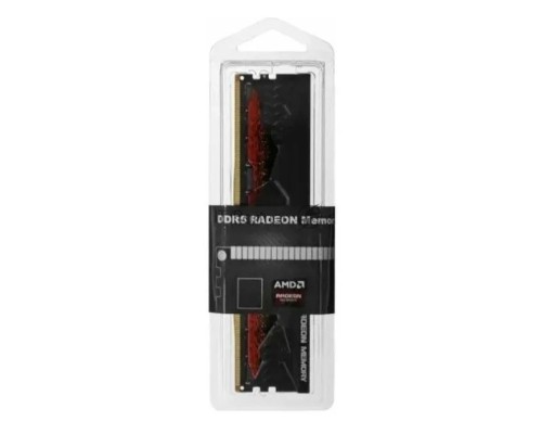 Оперативная память AMD Radeon™ 8GB DDR5 5200 DIMM Entertainment Series Black Gaming Memory R5S58G5200U1S Non-ECC, CL40, 1.1V, Heat Shield, RTL (R5S58G5200U1S)