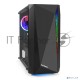 Корпус Minitower Exegate EX294384RUS Mistery R2 (mATX, без БП, 2*USB+1*USB3.0, аудио, черный, 1 вент. 12см с RGB подсветкой и полоса на передней панели, боковая панель - закаленное стекло)